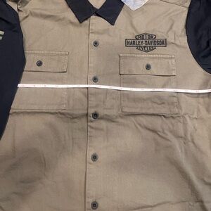 SOLD
Harley-Davidson Brown and Black Work Shirt